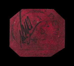 Le "One Cent" Magenta, émis en 1856 en Guyane anglaise, le timbre le plus cher du monde.